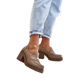 Step in style Skor Modell Zazoo 20168 Mörk Beige - Steg i stil