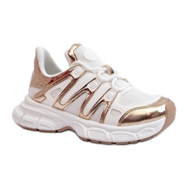 Step in style Sportskor Modell Ahmani NB633P Vit/Guld - Steg i stil