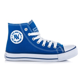 New Age Tied High Sneakers blå