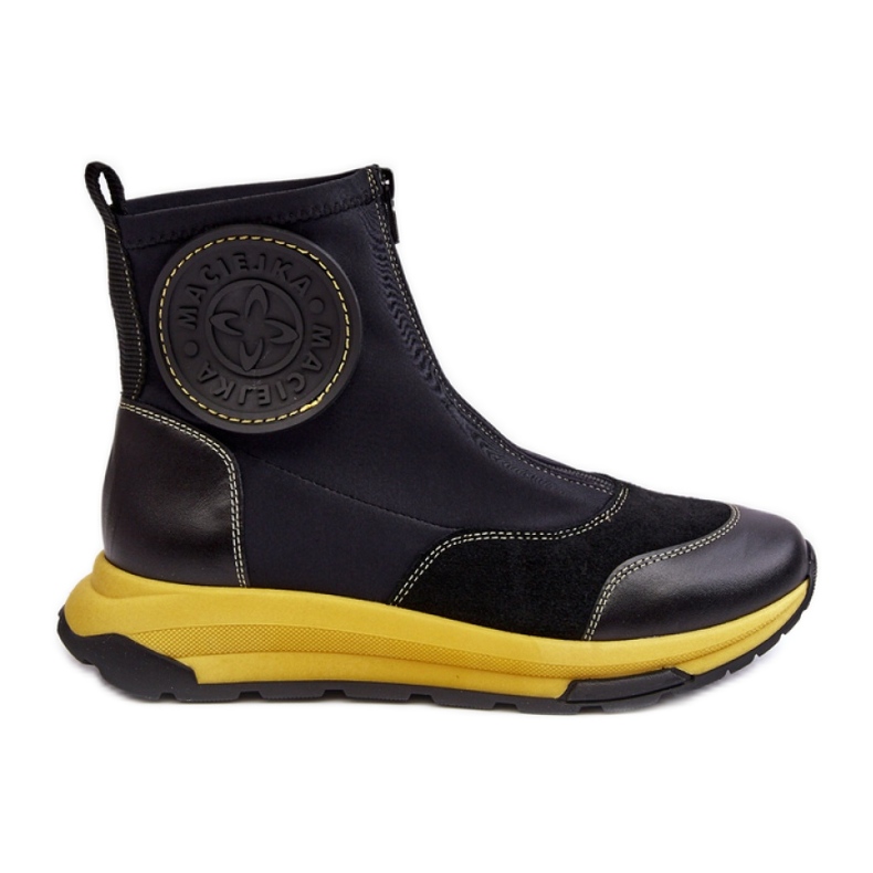 Maciejka Svarta ankelstövlar för kvinnor