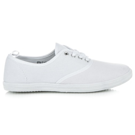 New age bundna sneakers vit