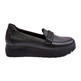 Lemar Svarta slip-on skor för kvinnor
