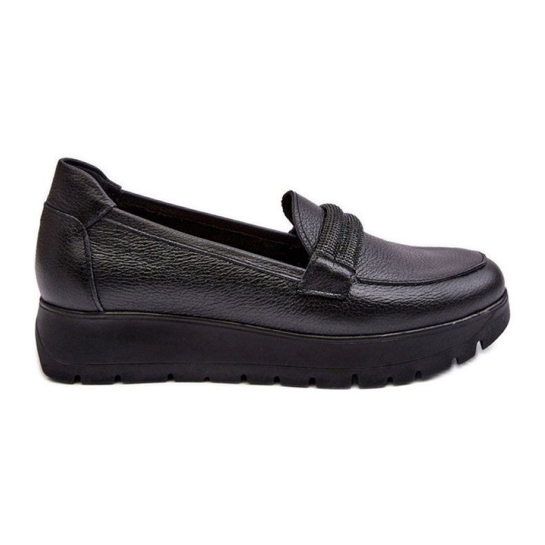 Lemar Svarta slip-on skor för kvinnor