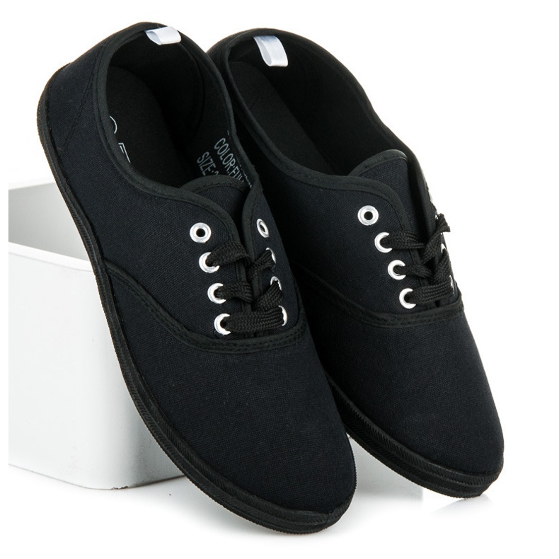 New Age snörskor svart