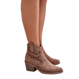 S. BARSKI S.Barski Bruna cowboystövlar