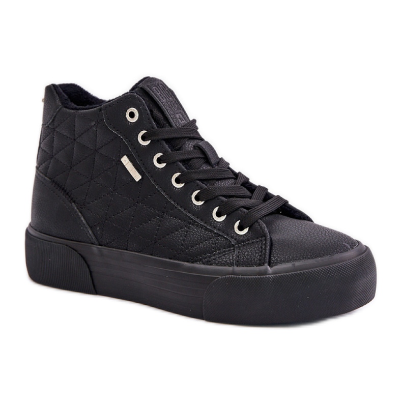 Quiltade isolerade Big Star Black sneakers svart