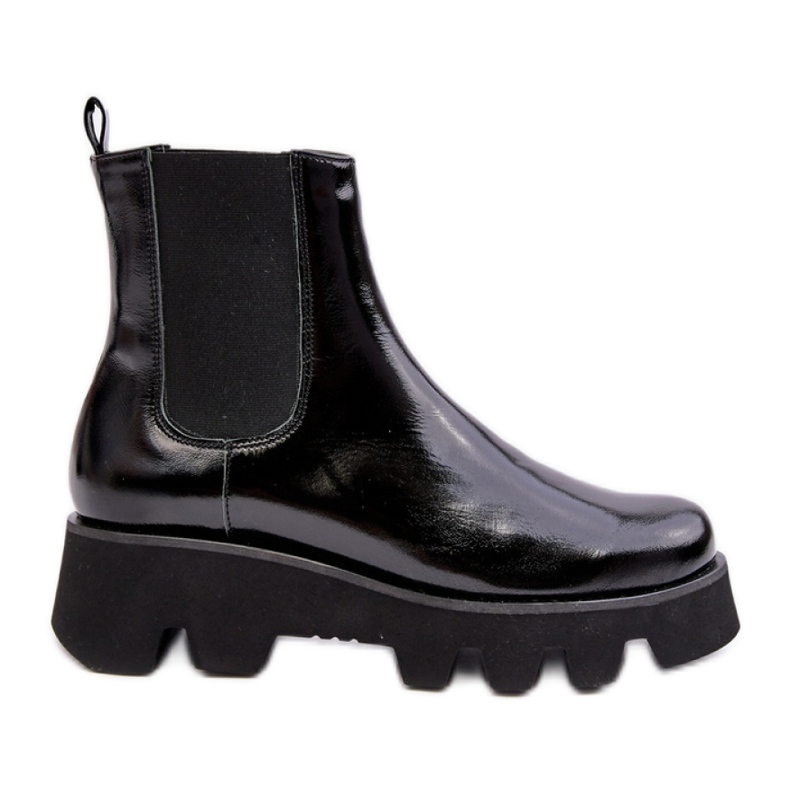 Laura Messi Svarta platta ankelstövlar för kvinnor