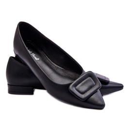 Klassiska balettlägenheter med dekoration svart