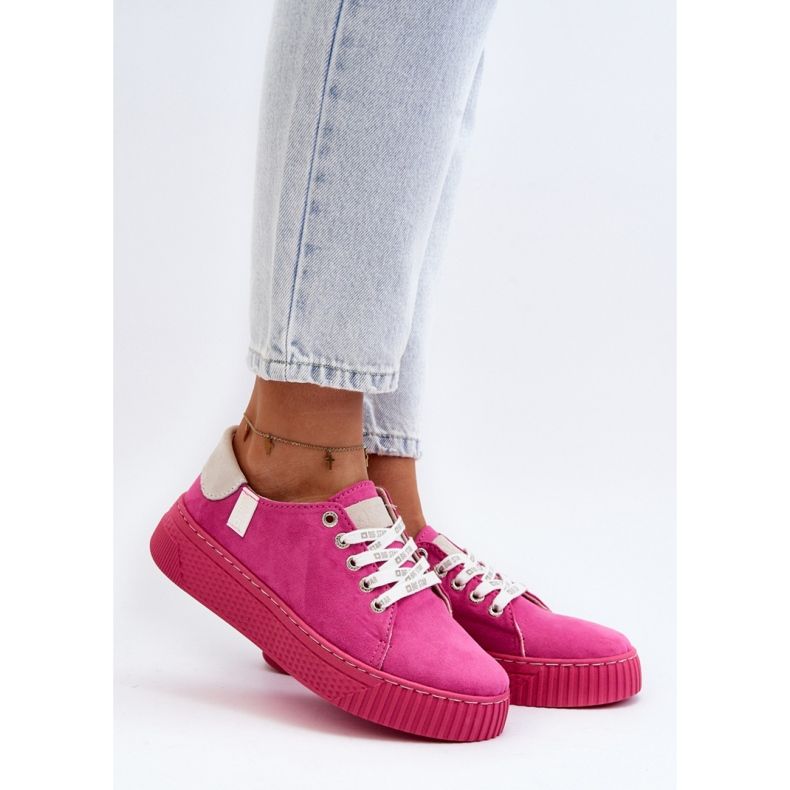 Step in style Sneakers Modell Big Star NN276004 Fuchsia - Steg med stil rosa