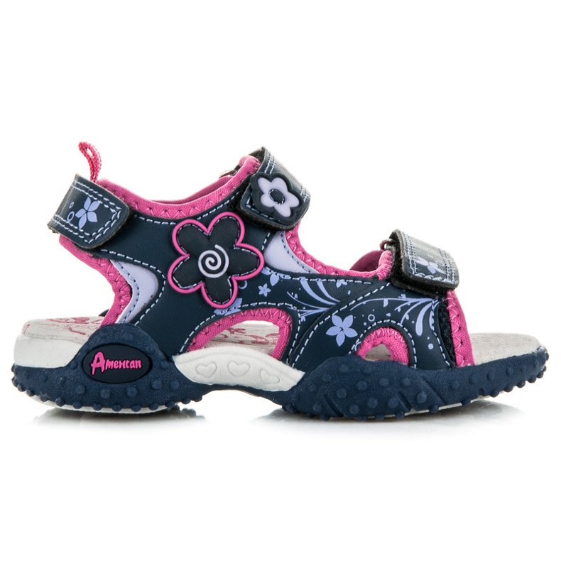 American Club Sandaler Med Blommor blå