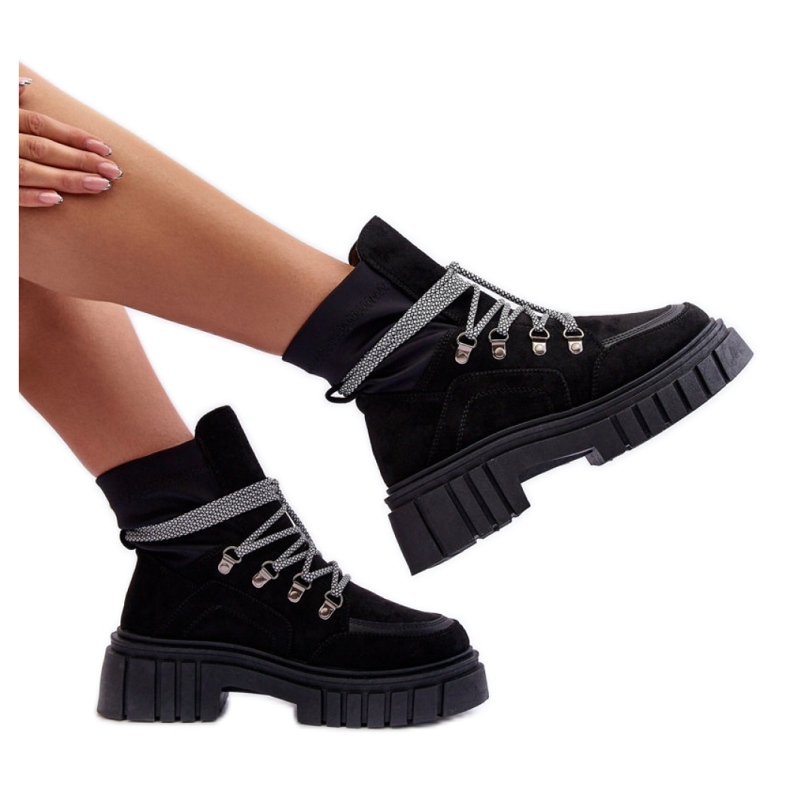 Stövletter Modell Acorn 88-65 Svart mocka - Step in style