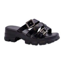 Zaxy Black damflipflops med låg klack svart