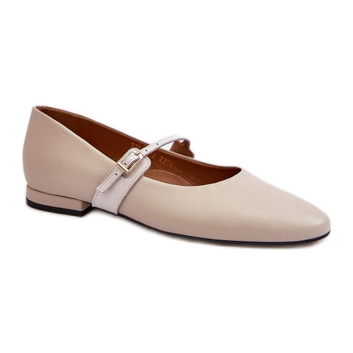 Balettlägenheter Modell Laura Messi 2774/254-109 Beige - Step in style
