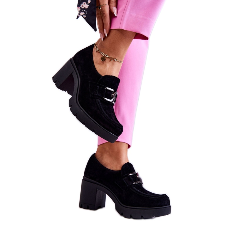 Step in style Skor Modell Harmell 20097 Svart mocka - Steg i stil