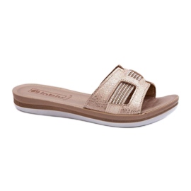 Step in style Sandal flip-flops Modell Inblu BA000050 Guld - Steg i stil