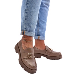 Step in style Skor Modell Rosefalls 20153 Mörkbeige Läder - Steg i stil