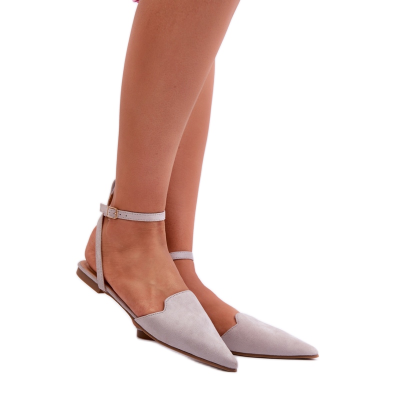 Step in style Balettlägenheter Modell Ellesara JH257P Grå - Steg i stil