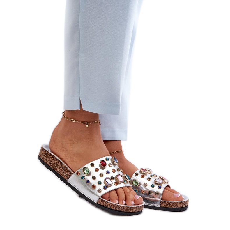 Step in style Sandal flip-flops Model S.Barski MY122 Silver - Steg i stil grå