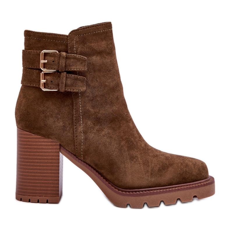 Step in style Stövlar Modell Makeline H8-526 Olive Mocka - Steg i stil grön