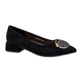Step in style Pumps Model S.Barski KV27-037 Svart mocka - Steg i stil
