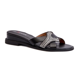 Step in style Sandal flip-flops modell Asysa WD182 Svart - Steg i stil