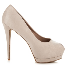 Vices Mockaklackar med öppen tå brun