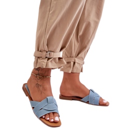 Step in style Sandal flip-flops Model Aversa W-112 Ljusblå - Steg i stil