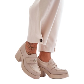 Step in style Skor Modell Dunadia 20148 Beige Läder - Steg i stil