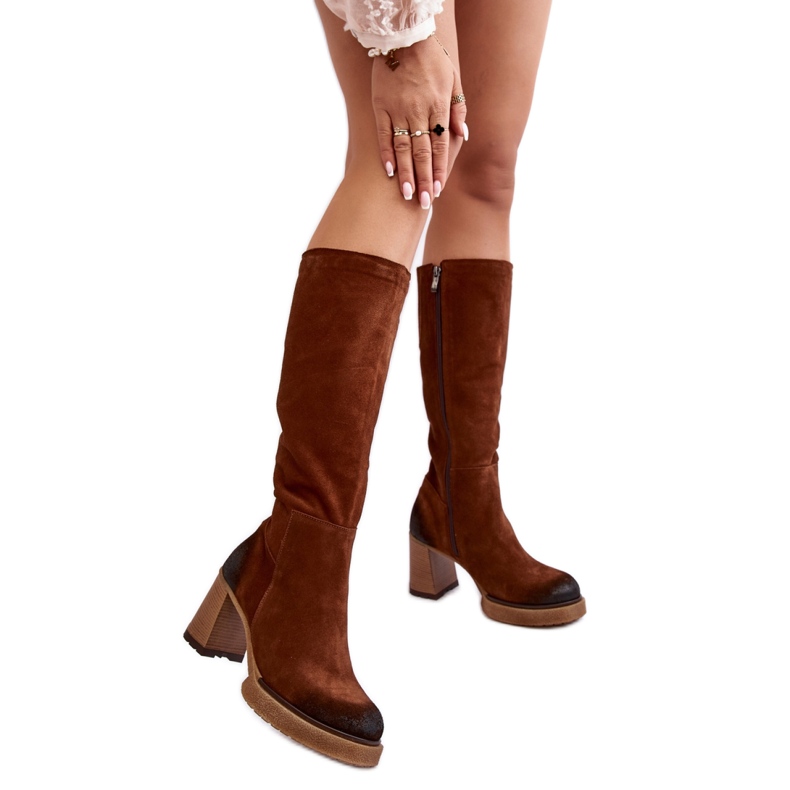 Step in style Stövlar Modell Lemar Ceraxa 70133 Mörkbrun mocka - Steg i stil