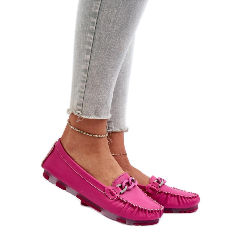 Step in style Mockasiner Model S.Barski LR339 Fuchsia - Steg i stil rosa