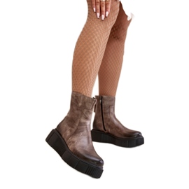 Step in style Stövlar Modell Zazoo 60369 Mörk Beige - Steg i stil