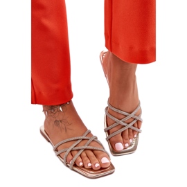 Step in style Sandal flipflops modell Leomi 5628-2 CLA-1 Guld - Steg i stil