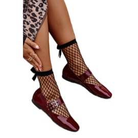 Step in style Balettlägenheter Modell Azirae 6689 Bordo - Steg i stil röd