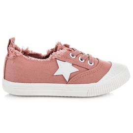 L&H Elastiska sneakers med en asterisk rosa