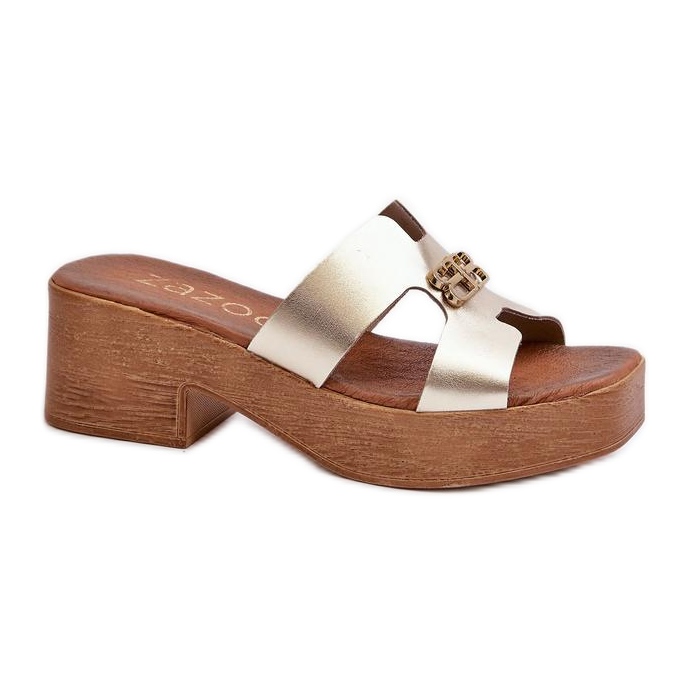 Step in style Sandal flip-flops Modell Zazoo 40412 Guld - Steg i stil