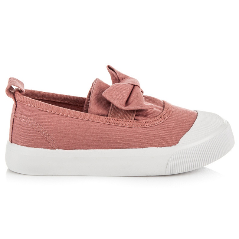 L&H Slip-on sneakers med rosett rosa