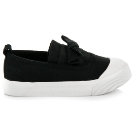 L&H Slip-on sneakers med båge svart