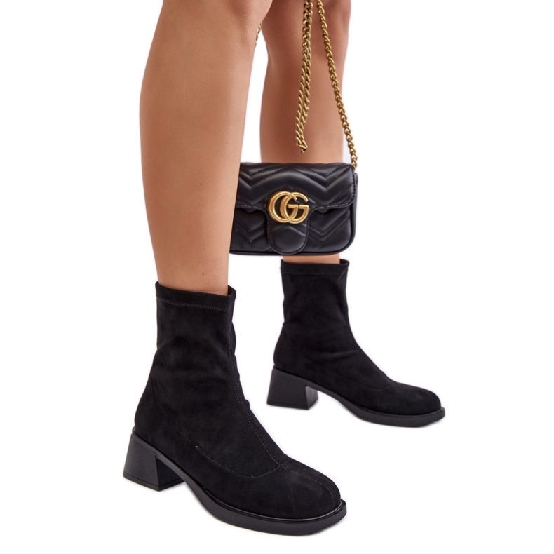 Step in style Stövlar Modell Aphroteia 23BT35-6449 Svart mocka - Steg i stil