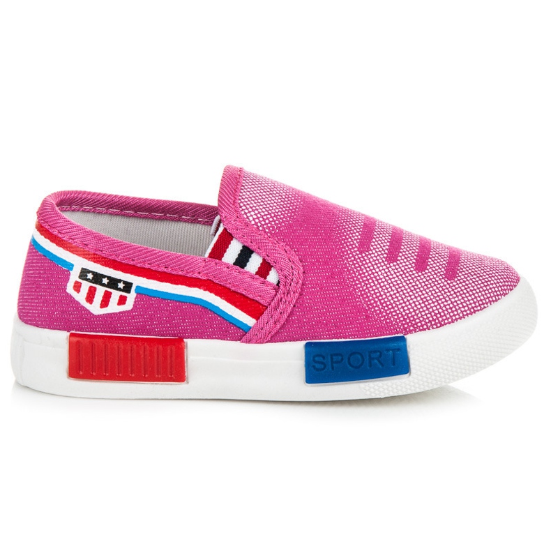 Slip-on sneakers för en tjej rosa