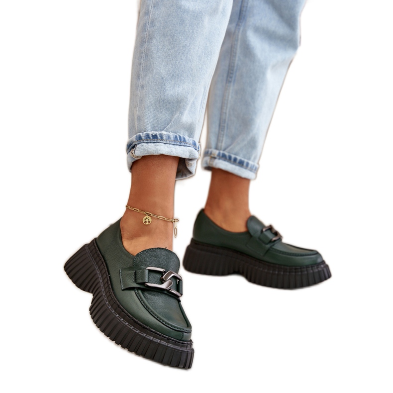 Step in style Skor Modell Zazoo 20176 Mörkgrön - Steg i stil