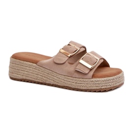 Step in style Sandal flip-flops Model Zaloemi C-315 Beige - Steg i stil