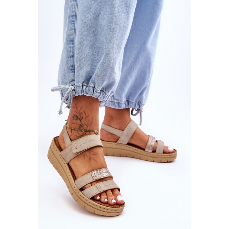 Step in style Sandaler Modell Fresh Look 23-46011 Beige - Steg i stil