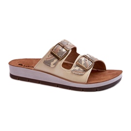 Fashionabla flipflops från märket INBLU beige