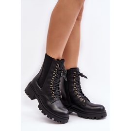 Step in style Workers Model Charmea F33 Black Leather - Steg i stil svart