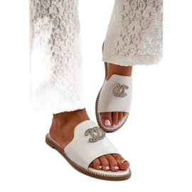 Eleganta damtofflor från S.Barski Silver grå