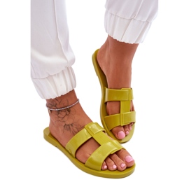 ZAXY veganska damtofflor grön