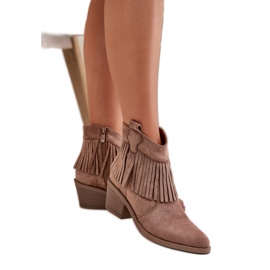 S.Barski Bruna ankelstövlar för kvinnor