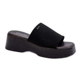 Lättviktiga Big Star Black flip-flops svart