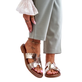 Sandal flipflops modell 40326 guld gyllene