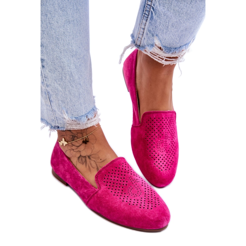 Mockasiner modell LR29515 Fuchsia rosa